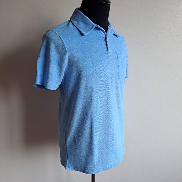 NEW Impulso Italian Light Blue Polo Shirt Size M - Picture 2 of 15